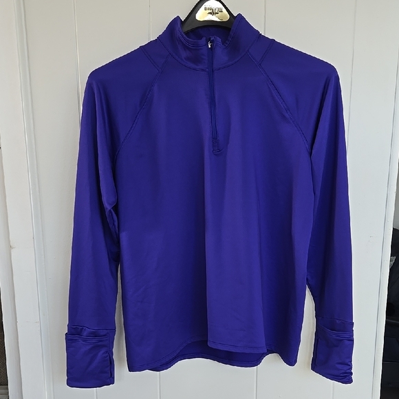 ATHLETA Women's Athleta Whistler Half Zip Hoodie, Noble Blue (Purple), Size L - Picture 7 of 16